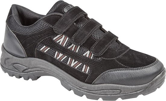 Rdek Ascend Hommes Triple Velcro Padded Trail Noir/Gris Baskets pour femmes