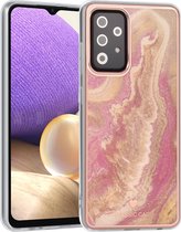 UNIQ Classic Case Samsung Galaxy A52 TPU Backcover hoesje - Marble Pink