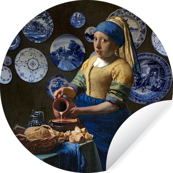 WallCircle - Wandcirkel ⌀ 30 - Meisje met de parel - Johannes Vermeer - Oude meesters WallCircle - Wandcirkel ⌀ 30 - Meisje met de parel - Johannes Vermeer - Oude meesters