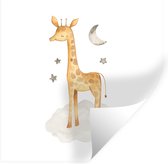 Muurstickers - Sticker Folie - Giraf - Jungle - Wolk - 120x120 cm - Plakfolie - Muurstickers Kinderkamer - Zelfklevend Behang XXL - Zelfklevend behangpapier - Stickerfolie