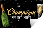 Stickers muraux - Film autocollant - Champagne - Vintage - Zwart - 30x20 cm - Film adhésif - Stickers muraux chambre enfant - Papier peint autocollant - Cadeau femme - Cadeau homme - Papier peint autocollant - Film autocollant