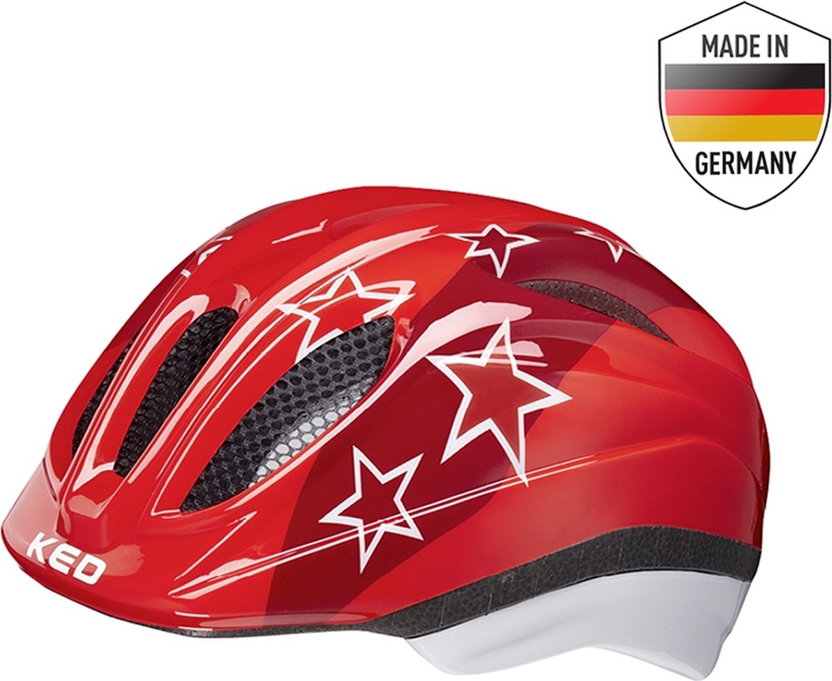 KED Fietshelm Meggy Rode Sterren maat XS