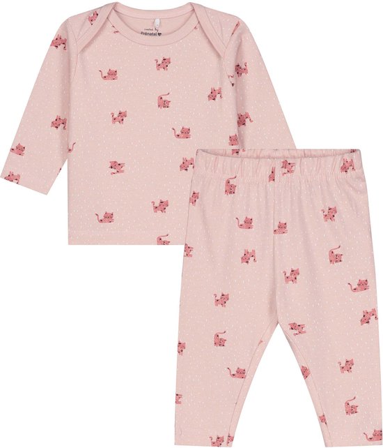 paneel privacy Deter Prénatal baby pyjama - babykleding voor meisjes - maat 56 - Roze | bol.com