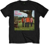 The Beatles Heren Tshirt -XL- Strawberry Fields Forever Zwart