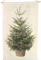 Countryfield Wanddoek Jasper Kerstboom Led 60 X 110 Cm Textiel