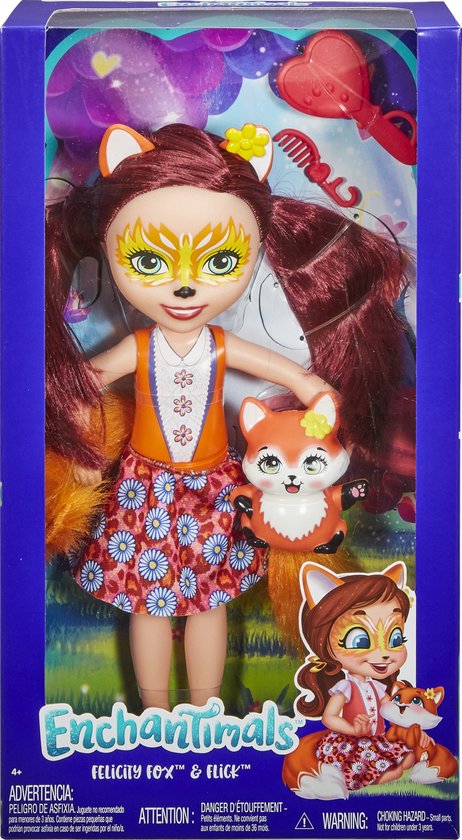 Enchantimals Teen Doll Felicity Fox Filles 20 Cm Rouge Pièces bol