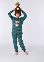 Woody pyjama jongens - highland koe - streep - 212-1-PLD-Z/960 - maat 128