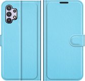 Cazy Galaxy A32 5G Hoesje - Portemonnee Book Case - TPU Kunstleer - Blauw