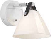 Nordlux Strap 15 wandlamp – wit – Scandinavisch design