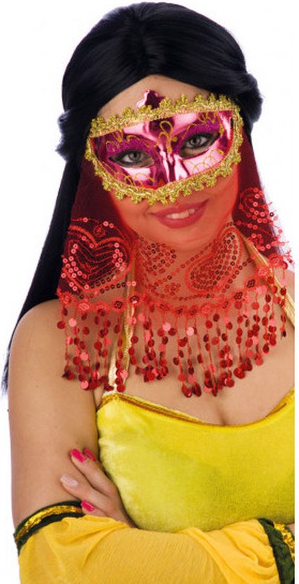 Carnival Toys Dress Up Mask Belly Dancer Femme Rose Taille unique | bol.com