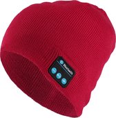 Casquette d'écouteur Bluetooth Garpex® - Oreillette Bluetooth sans fil - Écouteurs de Sport pour la course - Rouge