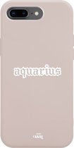 xoxo Wildhearts case voor iPhone 7/8 Plus - Aquarius (Waterman) Beige - iPhone Zodiac Case