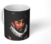 Mok - Koffiemok - Willem van Oranje - Bloemen - Oude meesters - Mokken - 350 ML - Beker - Koffiemokken - Theemok