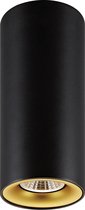 Plafonnier tube haut h180mm noir 5W LED GU10