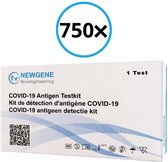 Zelftest - Covid-19 - Grootverpakking - Verpakt per 1 stuk - Corona zelftest - Corona Covid sneltest NewGene 750 stuks (SARS, RIVM goedgekeurd)