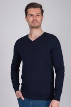 Suitable - Merino Aron Pullover Donkerblauw - 3XL - Modern-fit