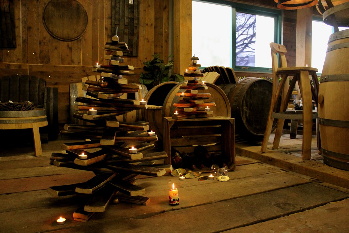Barrelatelier Kerst 'Duigen' Boom Small - Houten kerstboom - Authentiek - Whisky - Kerst - Feestdagen - Decoratie - Kerstboom