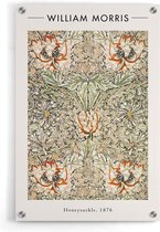 Walljar - William Morris - Honeysuckle II - Muurdecoratie - Acrylglas schilderij - 150 x 225 cm