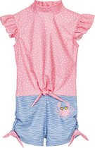 Playshoes - UV-badpak voor meisjes - Krab - Roze/Lichtblauw - maat 98-104cm