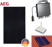 Pakket 4 stuks AEG 330wp - APSystems QS1 micro omvormer - Schuin dak - Portrait