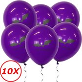 Halloween Versiering Decoratie Helium Ballonnen Feest Versiering Halloween Accessoires Ballon Paars Vleermuis – 10 Stuks