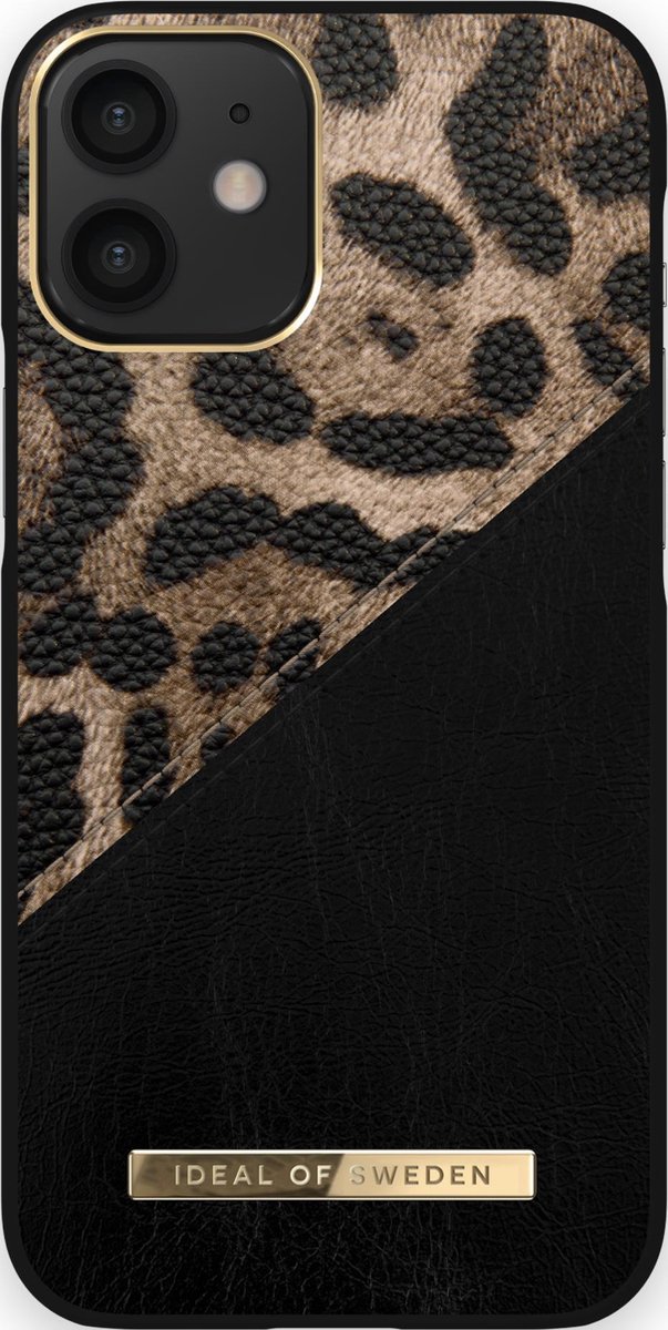 Ideal of Sweden Fashion Case Atelier iPhone 12 Mini Midnight Leopard