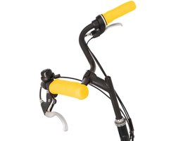 MyVeloGrips Ergonomische handvatovertrek voor fietsgrepen van silicone tegen slapende handen tijdens het fietsen, handvatovertrek voor alle fietsengrepen, handvathoes 2st. Geel 21x6,5x9cm