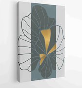 Luxe gouden behangontwerp voor wandafdrukken, canvasafdrukken, poster, woondecoratie, omslag, behang. 4 - Moderne schilderijen – Verticaal – 1877835784 - 115*75 Vertical