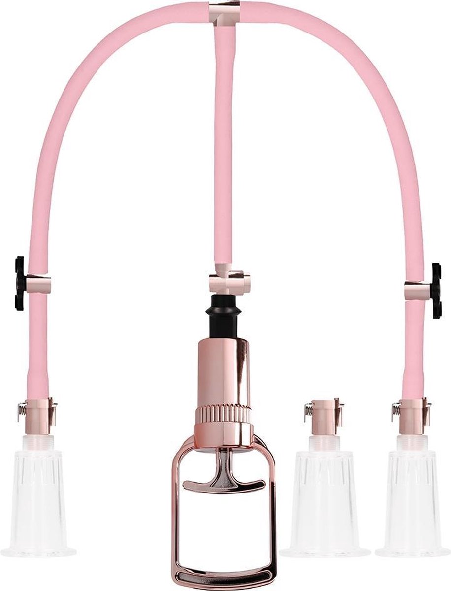 Clitoral & Nipple Pump Set Large - Rose Gold