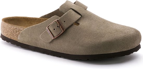 Birkenstock Boston zacht voetbed Taupe Narrow | bol