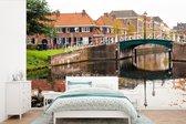 Behang - Fotobehang Water - Leiden - Huis - Breedte 420 cm x hoogte 280 cm