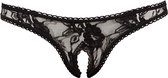 Luxe string met open kruis - Sexy Lingerie & Kleding - Lingerie Dames - Dames Lingerie - Strings