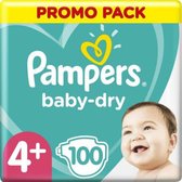 Bol.com Pampers - Baby Dry - Maat 4+ - Mega Pack - 100 luiers aanbieding