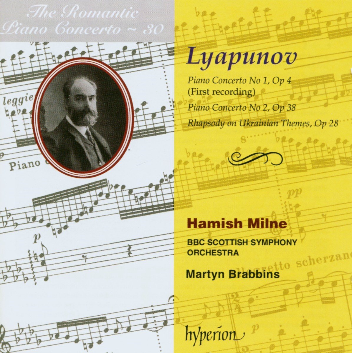 Hamish Milne, BBC Scottish Symphony Orchestra, Martyn Brabbins - Lyapunov: Romantic Piano Concerto 30 (CD)