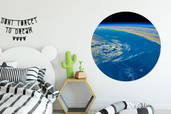 WallCircle - Cercle mural ⌀ 150 - Terre - Espace - Air - Tableaux ronds salon - Plaque murale ronde - Cercle Décoration murale murale - Décoration chambre intérieur - Décoration murale - Accessoires de maison