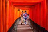 Fushimi inari in japan – 90cm x 60cm - Fotokunst op PlexiglasⓇ incl. certificaat & garantie.