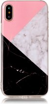 Apple iPhone X/10 Hoesje - Mobigear - Marble Serie - TPU Backcover - Tricolor - Hoesje Geschikt Voor Apple iPhone X/10