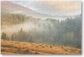 Foggy Morning - Mistige ochtend in de herfst - 252 Stukjes puzzel voor volwassenen - Landschap - Natuur