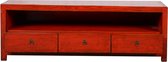 Fine Asianliving Antiek Chinees TV-meubel Rood Glanzend B160xD50xH56cm Chinese Meubels Oosterse Kast
