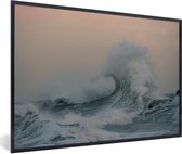 Fotolijst incl. Poster - Zee - Golf - Water - 60x40 cm - Posterlijst