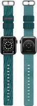 LifeProof Geschikt voor Apple Watch Bandje Nylon Aqua - Maat: 38 - 40 - 41mm