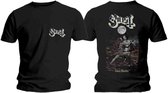 Ghost Heren Tshirt -S- Dance Macabre Cover & Logo Zwart