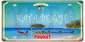 Retro Muur Decoratie uit Metaal Thailand Phuket 30x15CM DC-1466