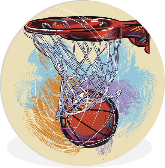 Coussin rond « Ballon de Basket » – Boutique Cado