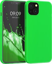 kwmobile telefoonhoesje voor Apple iPhone 13 - Hoesje voor smartphone - Back cover in neon groen