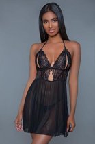 Cosette Babydoll - Zwart - Sexy Lingerie & Kleding - Lingerie Dames