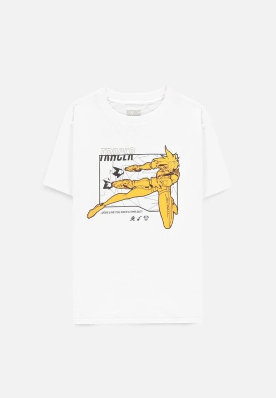 Overwatch Tshirt Femme - S- Shooting Tracer Wit