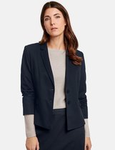 GERRY WEBER Dames Korte blazer met revers Dark Navy-40