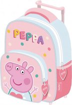 trolley rugzak Peppa Pig meisjes 36 cm polyester