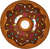 vloerkleed donut 75 cm bruin